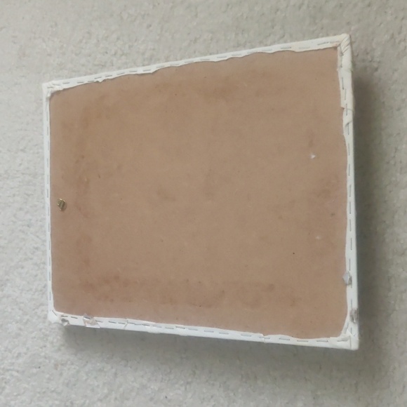 Vintage Leather Floral Wall Art Handmade 3D Flower Design Frame Art - Picture 4 of 8